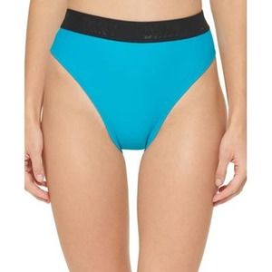 Dkny Women's High-Waist Logo Bikini Bottoms - Size M